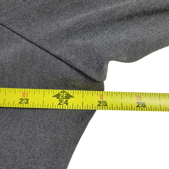 Lane Bryant Blazer Size 22 Gray Zip Pockets 1 Button Front 3 Button Sleeve Lined - Picture 7 of 9